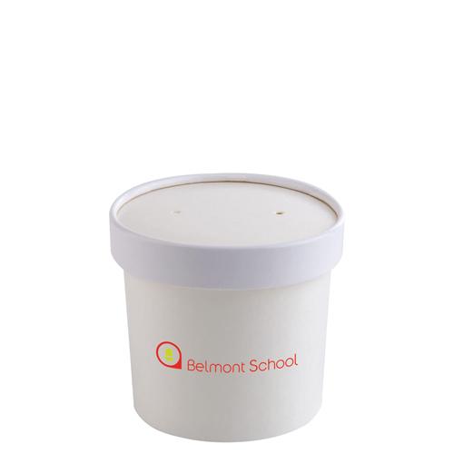 Contenant à soupe (8oz) avec couvercle GOODIES packaging personnalisés et publicitaire