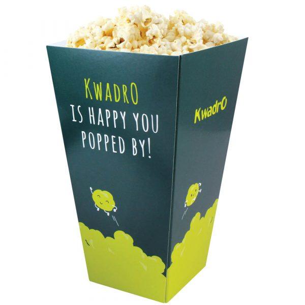 Petit bac à pop-corn GOODIES packaging personnalisés et publicitaire