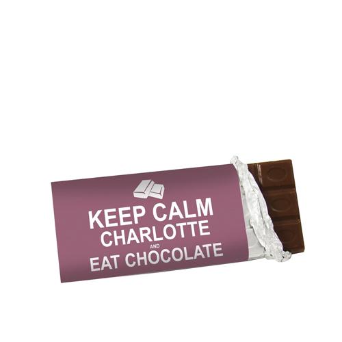 Barre de chocolat 40 grammes GOODIES packaging personnalisés et publicitaire