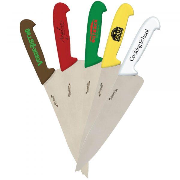 Couteau de chef à manche coloré (36,5 cm) GOODIES vaisselle personnalisés et publicitaire