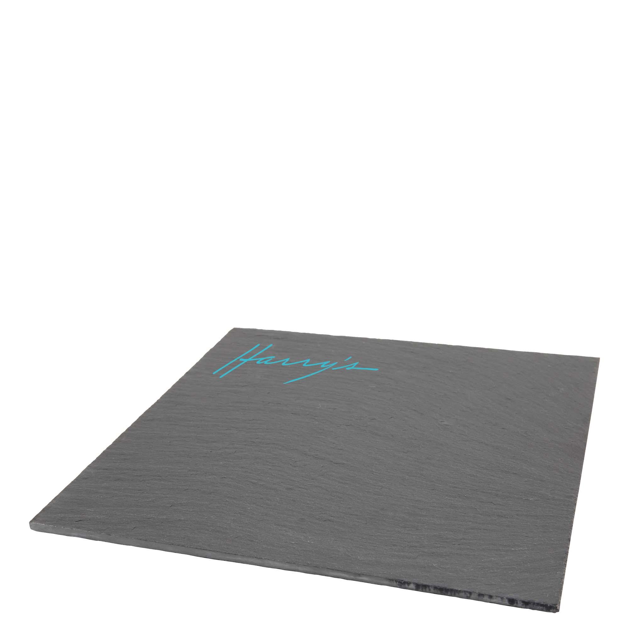 Plat carré en ardoise (28x28cm) GOODIES vaisselle personnalisés et publicitaire