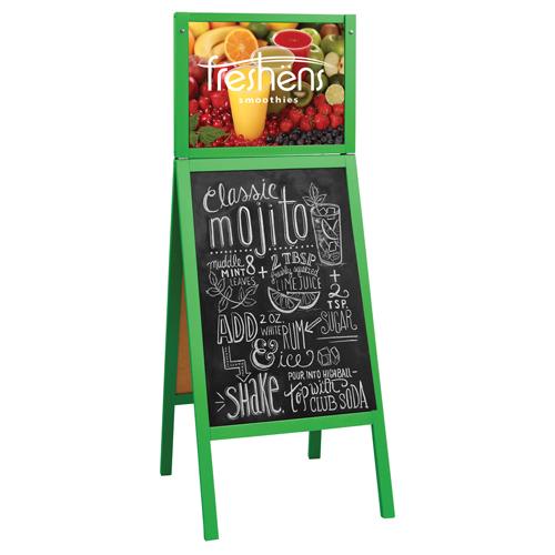 Menu A-Board Avec Insertion Supérieure Changeable - Moyen GOODIES RESTAURANTS
