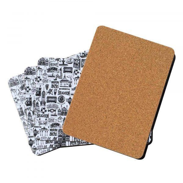 Set de table en mélamine avec dos en liège - Rectangulaire (242x191mm) GOODIES vaisselle personnalisés et publicitaire