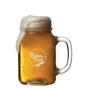 Bocal Mason en verre avec poignée (568ml/20oz) GOODIES verres personnalisés et publicitaire