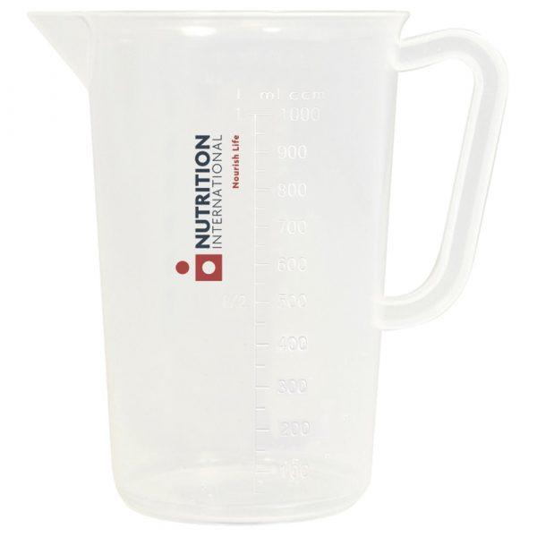 Pichet à mesurer en plastique (1 litre) GOODIES vaisselle personnalisés et publicitaire