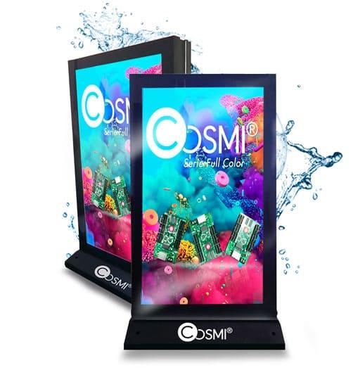 Ecran totem LED double face P4 Full Color EXTERIEUR-signaletique digitale