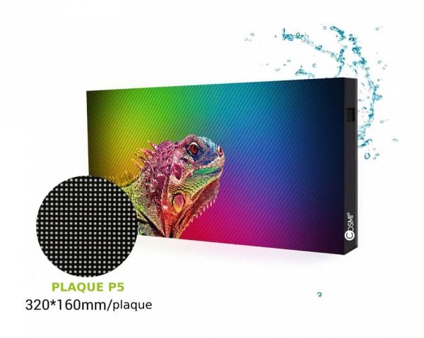 Ecran LED Full Color P5 EXTERIEUR Ouverture arrière-signaletique digitale