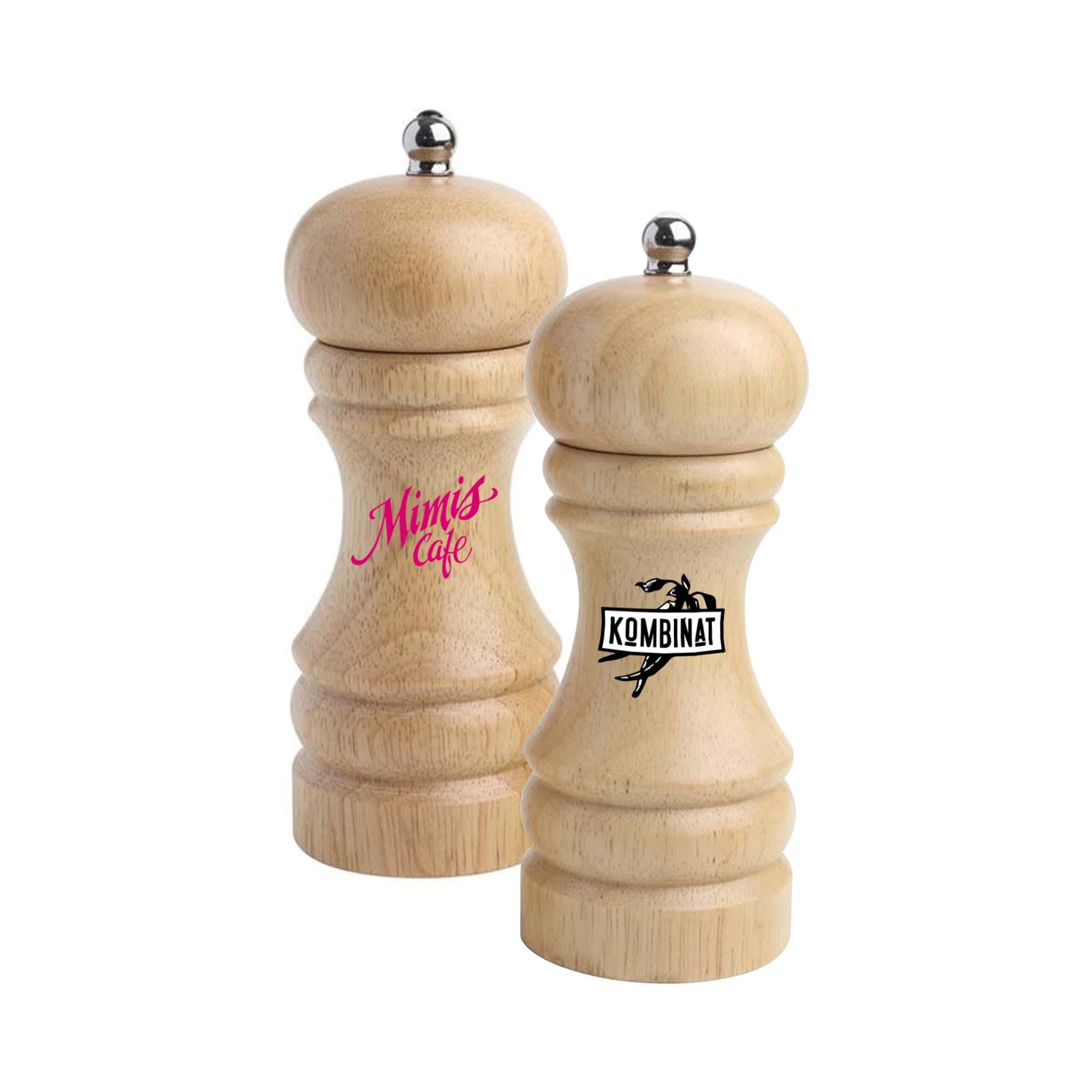 Moulin à sel et poivre en bois GOODIES vaisselle personnalisés et publicitaire