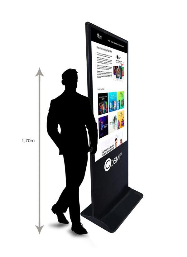 Ecran totem LCD 55 Pouces slim tactile Android intérieur-signaletique digitale