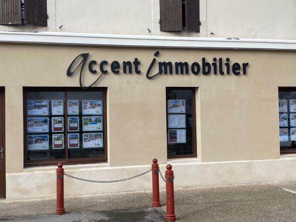 Enseigne pour agence immobilière