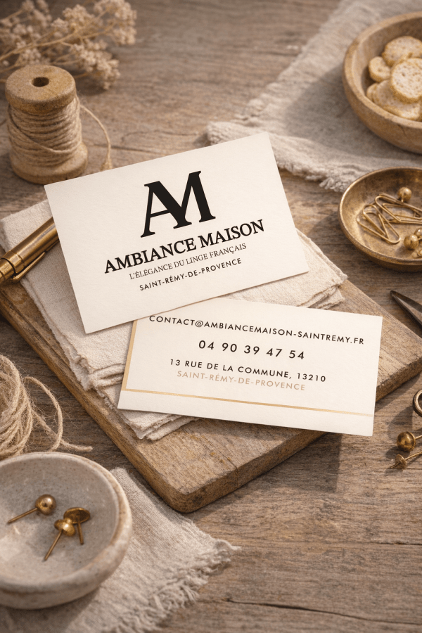 Création de cartes de visite