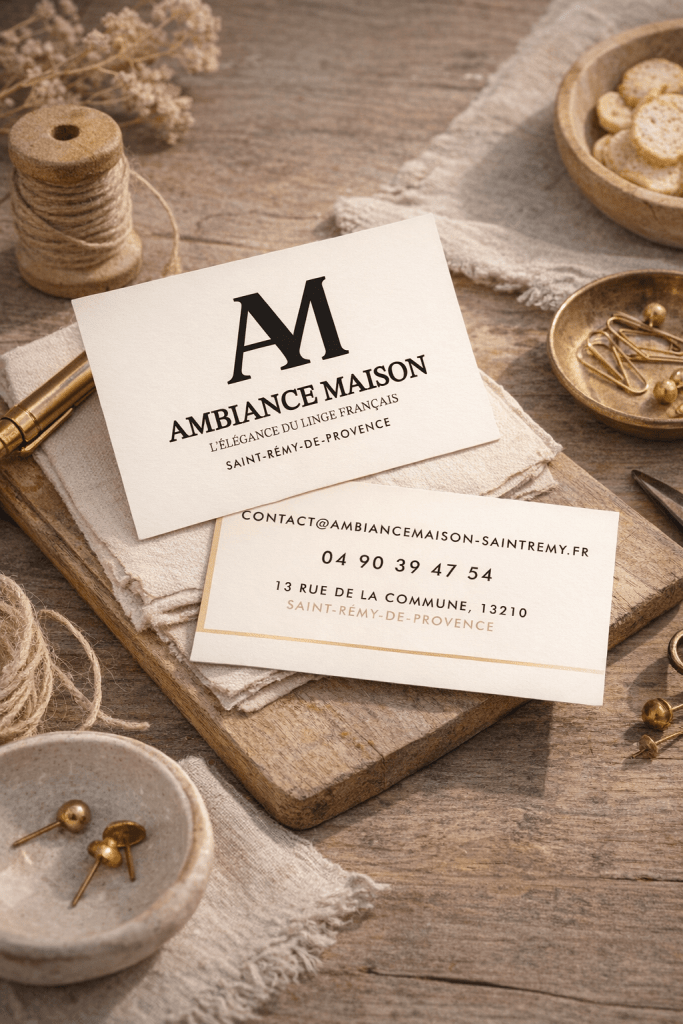 Création de cartes de visite