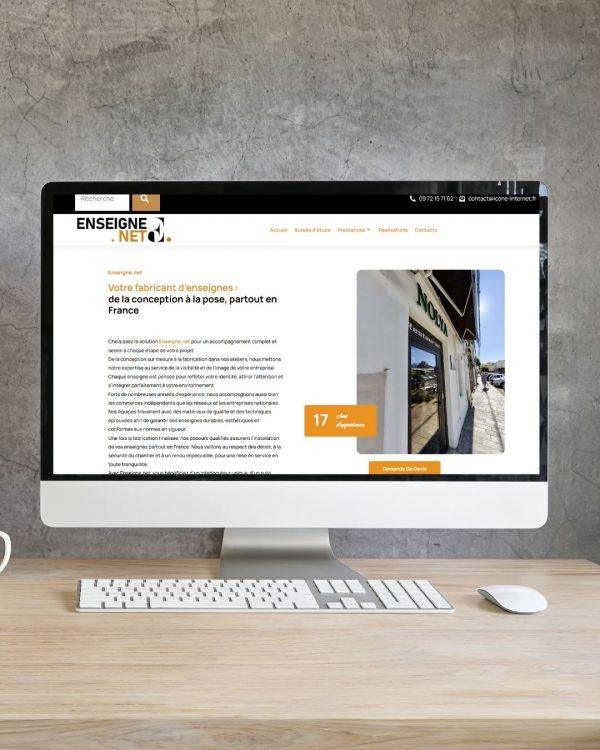 creation de site internet pour enseigniste
