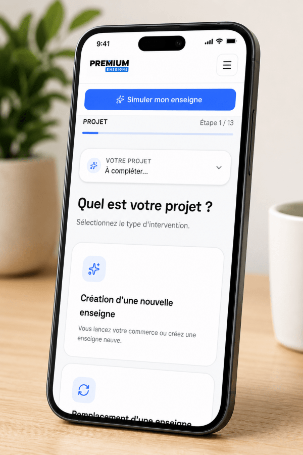 configurateur enseigne