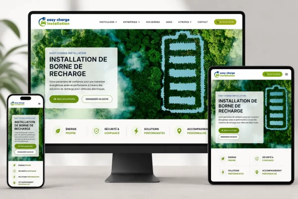 Création site internet pour bornes de recharge