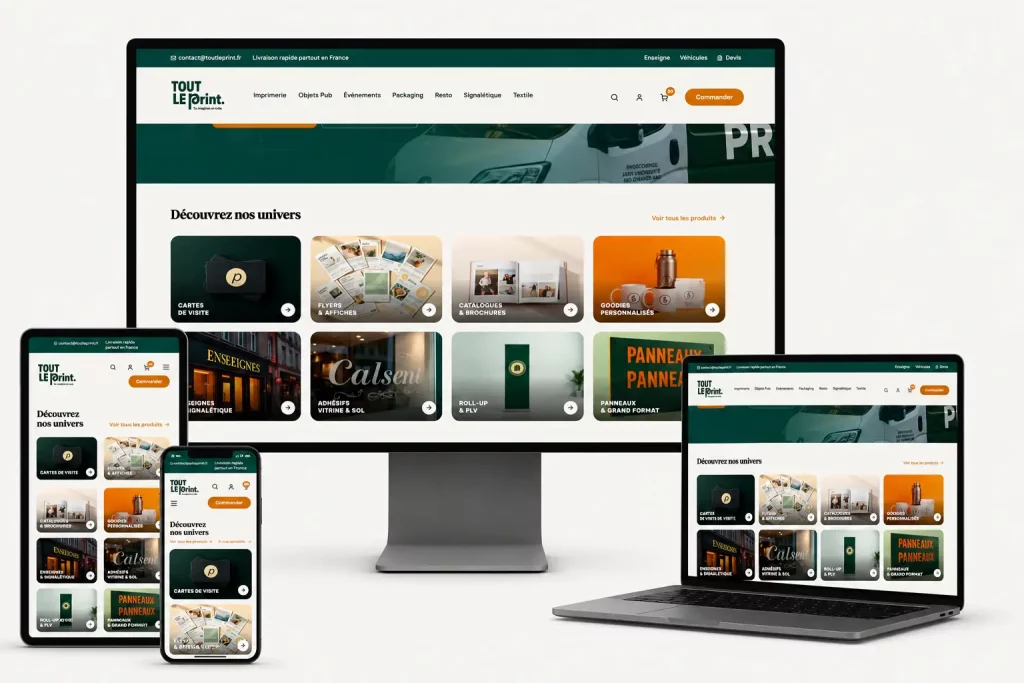 création site internet imprimerie en ligne