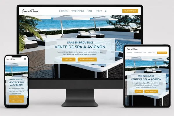 Création de site internet vente de spas