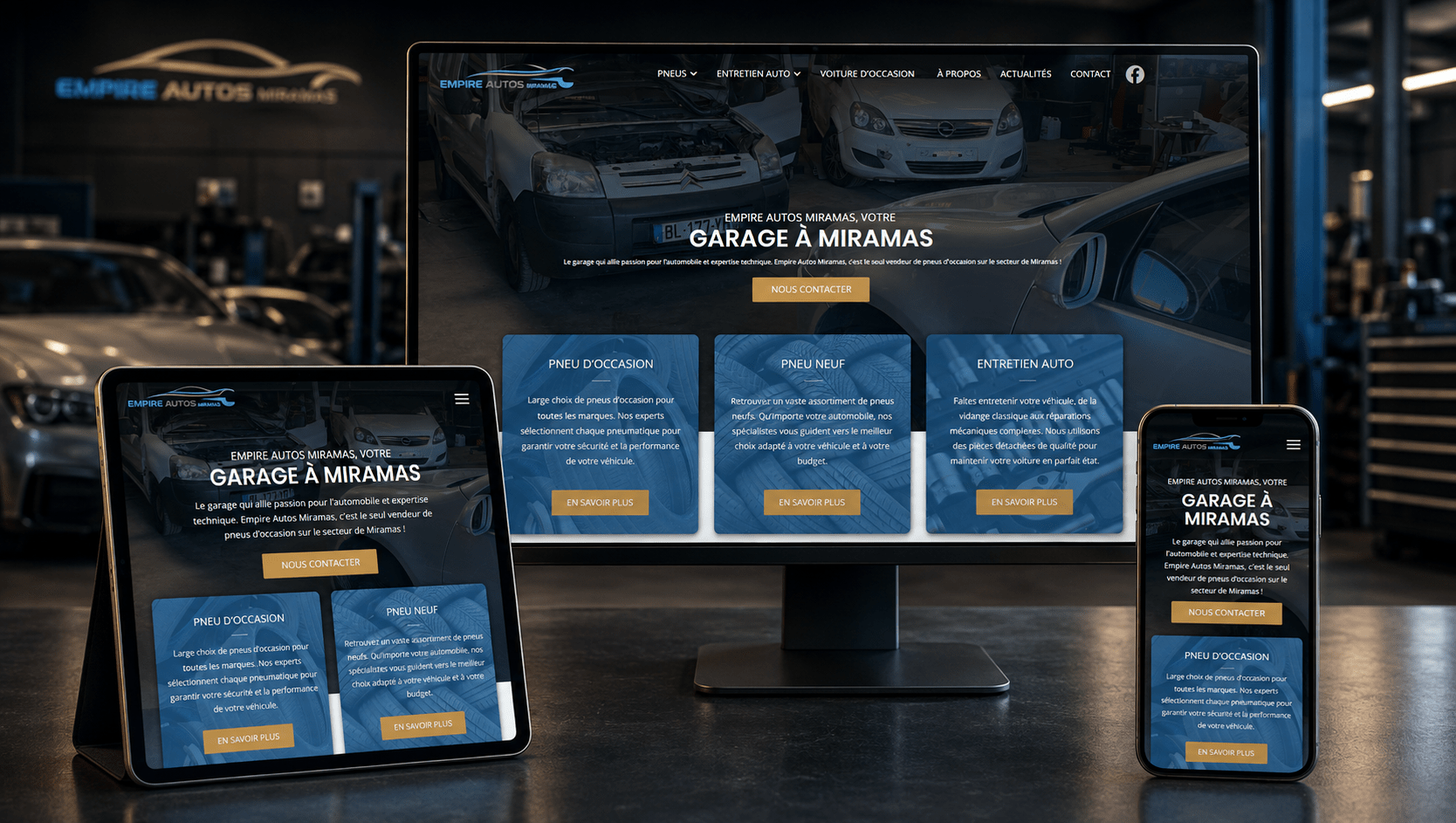 creation site internet garage